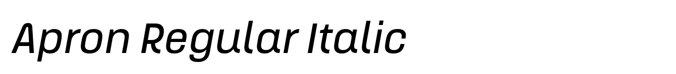 Apron Regular Italic